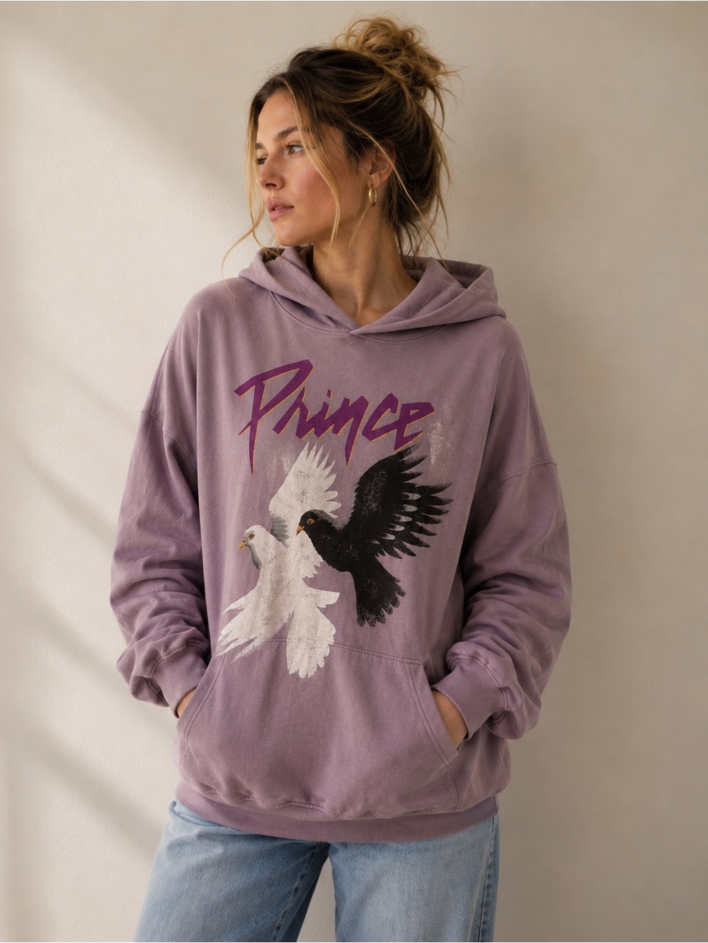 NWT Daydreamer Prince Graphic Hoodie - Lavender